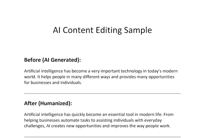 humanize ai generated text and make it sound natural